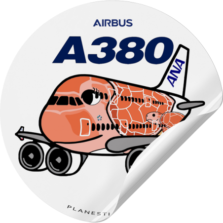 ANA Airbus A380 Hawaiian Sunset Orange Honu Ka La