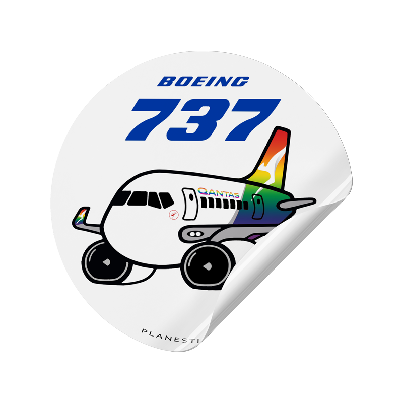 Qantas Boeing 737 Rainbow