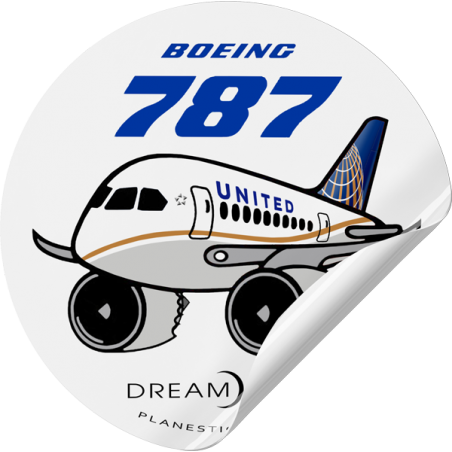 United Boeing 787 Golden Wave