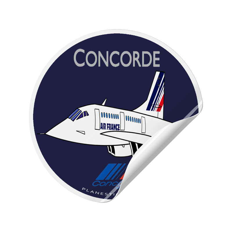 Air France Concorde Retro Sticker