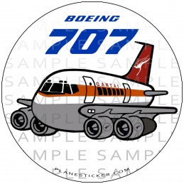 Qantas Boeing 707 Retro Orange