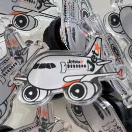 Jetstar Airbus A320 Acrylic Pin