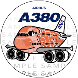 ANA Airbus A380 Hawaiian Sunset Orange Honu Ka La