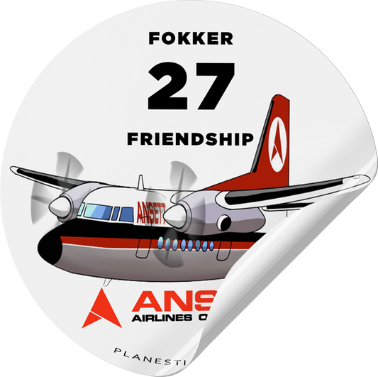 Ansett Fokker F27 Delta Retro