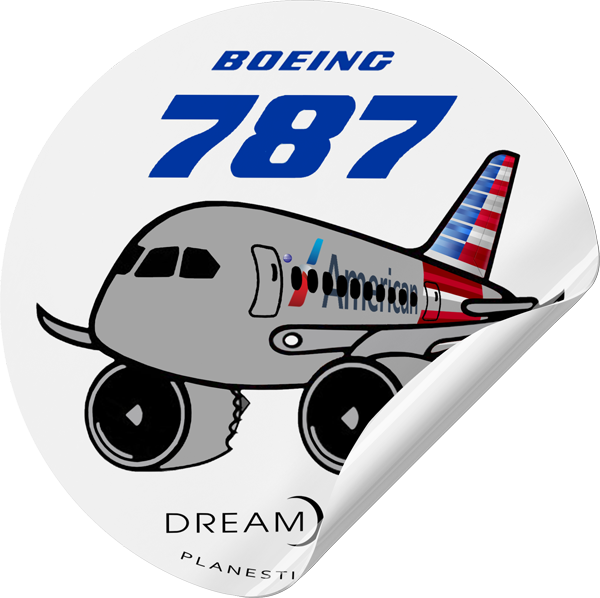American Airlines Boeing 787 – Plane Sticker