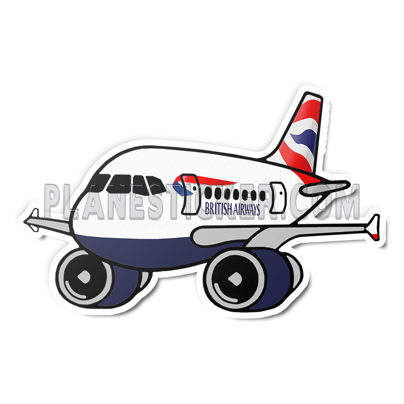 British Airways Airbus A320 – Plane Sticker