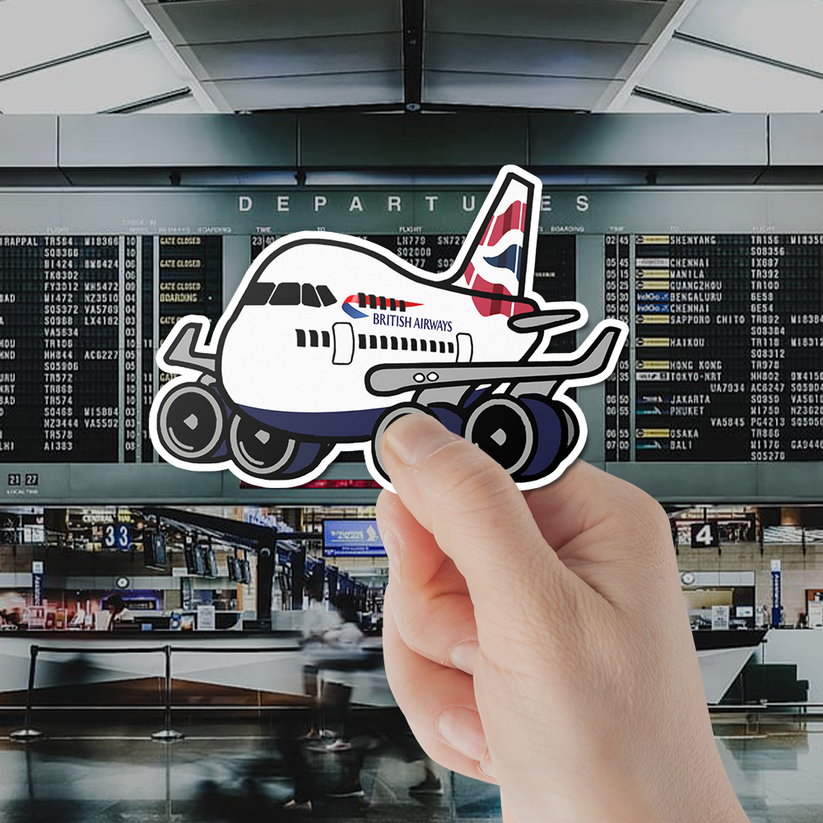 British Airways Boeing 747 – Plane Sticker