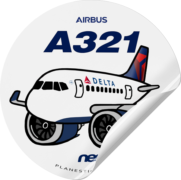 Delta Airbus A321 NEO – Plane Sticker