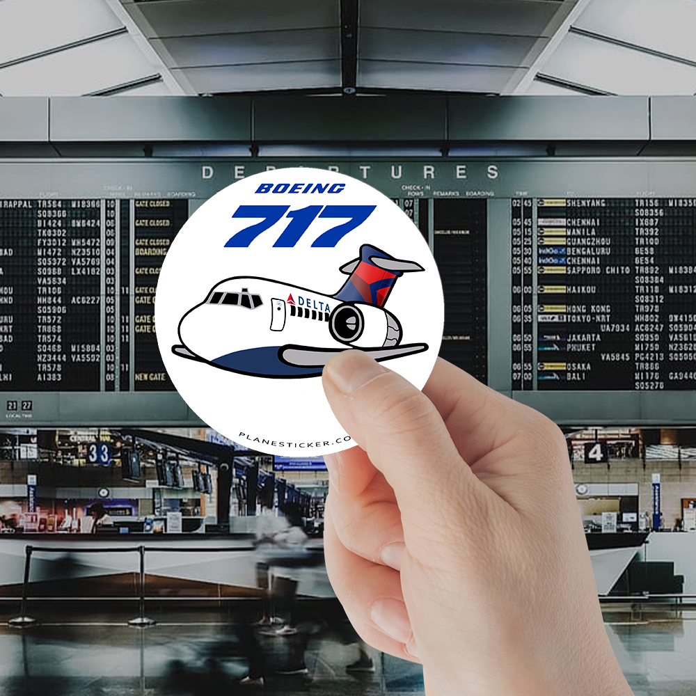 Delta Boeing 717 – Plane Sticker