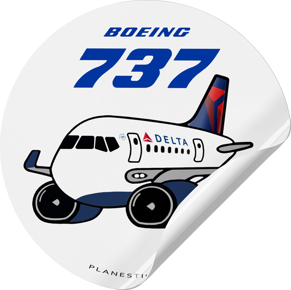 Delta Boeing 737 – Plane Sticker