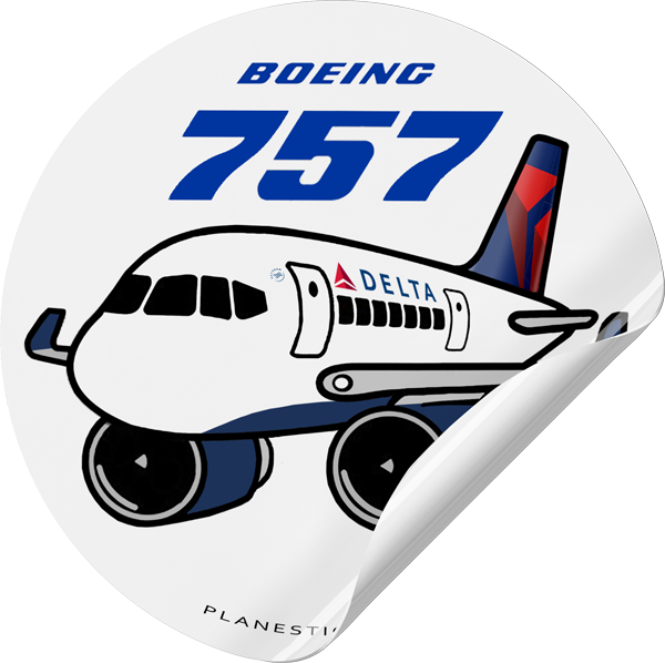 Delta Boeing 757 – Plane Sticker