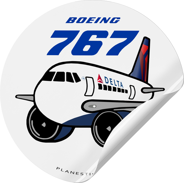 Delta Boeing 767 – Plane Sticker