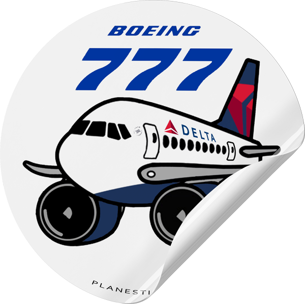 Delta Boeing 777 – Plane Sticker