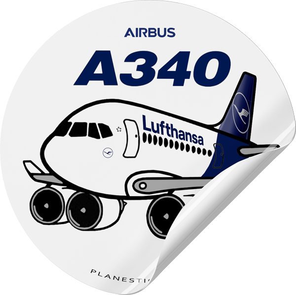 Lufthansa Airbus A340 – Plane Sticker