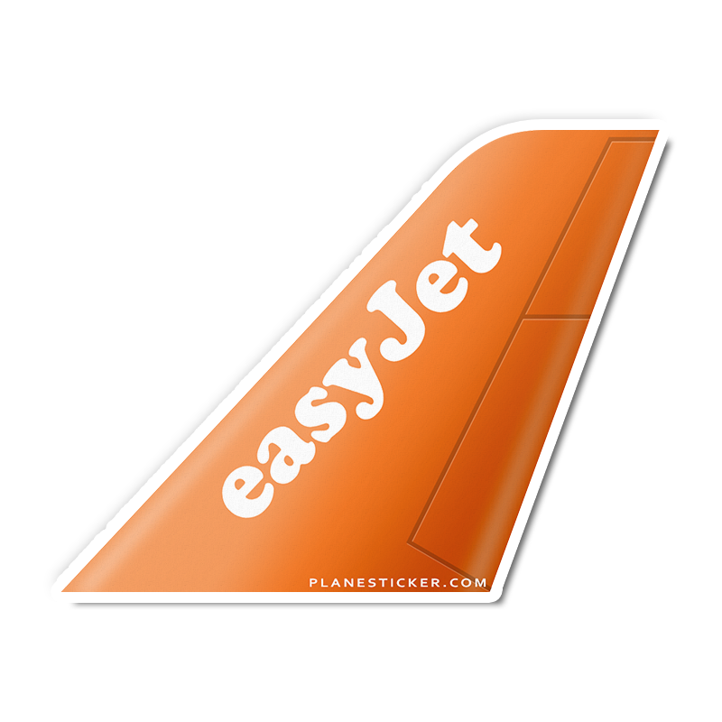 EasyJet Tail – Plane Sticker