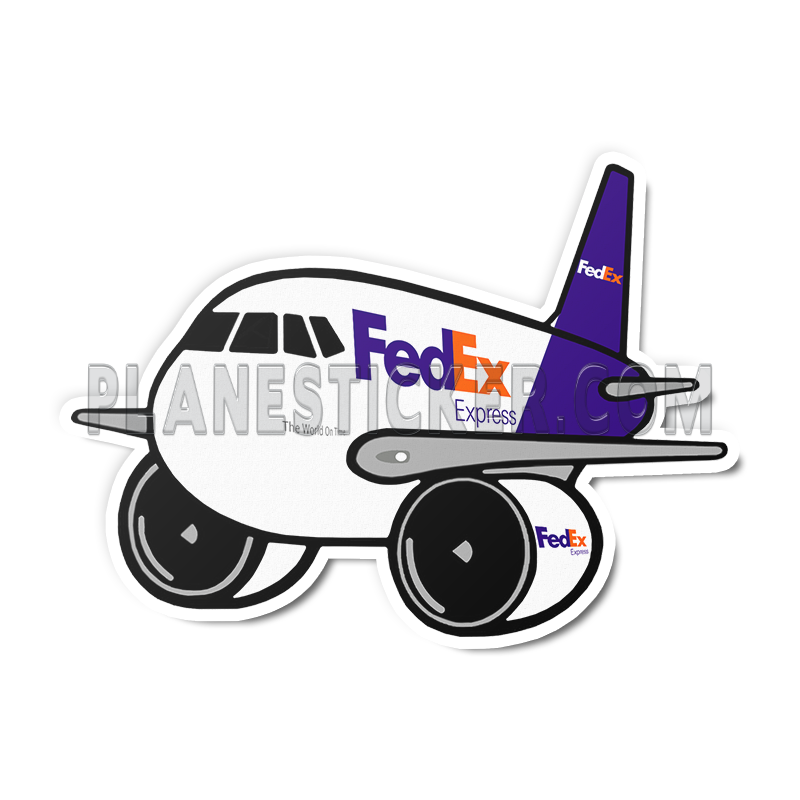 767 Icon FedEx Boeing 767F – Plane Sticker