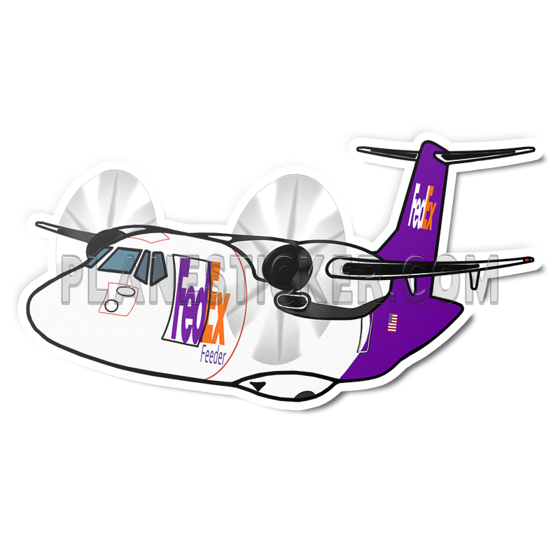 Fedex Vision Sticker FedEx ATR 72 – Plane Sticker