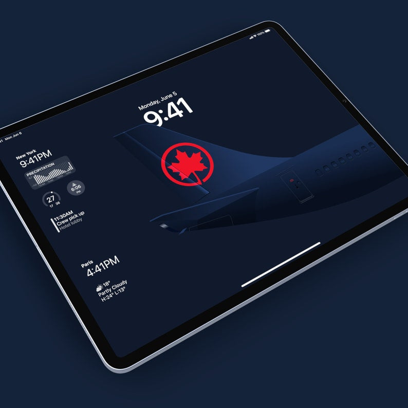 Air Canada iPad Wallpaper