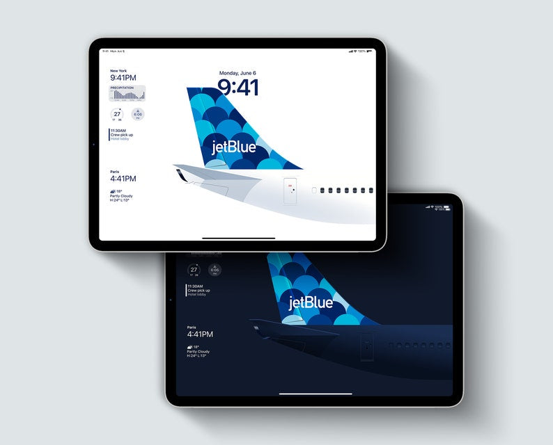 JetBlue iPad Wallpaper – Plane Sticker