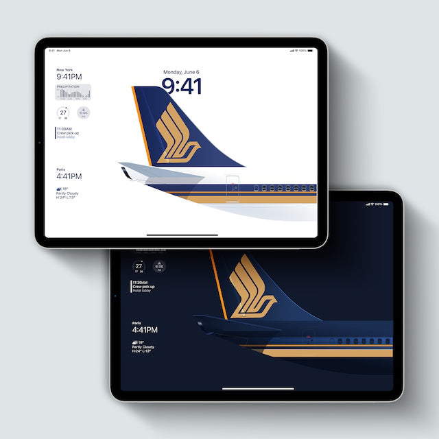 Singapore Airlines iPad / iPhone Wallpaper Set