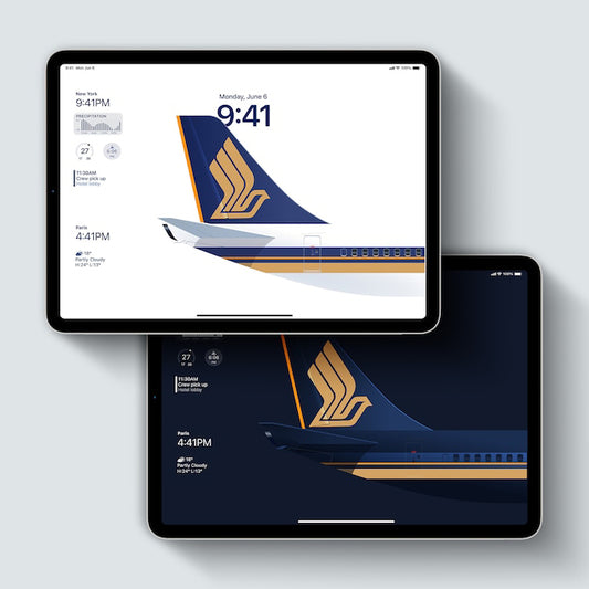 Singapore Airlines iPad / iPhone Wallpaper Set