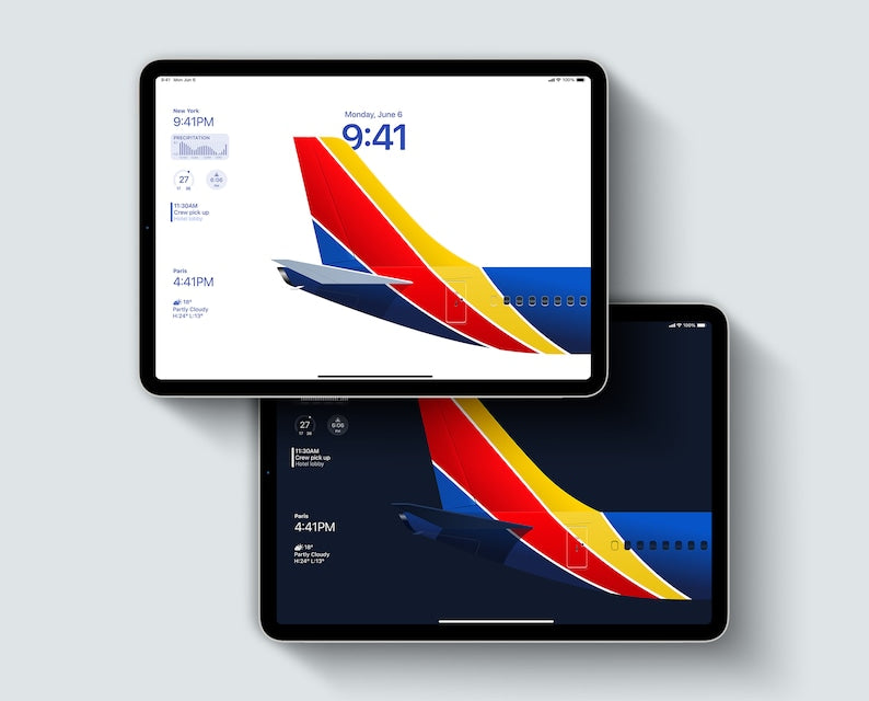 Southwest Airlines iPad / iPhone Wallpaper Set