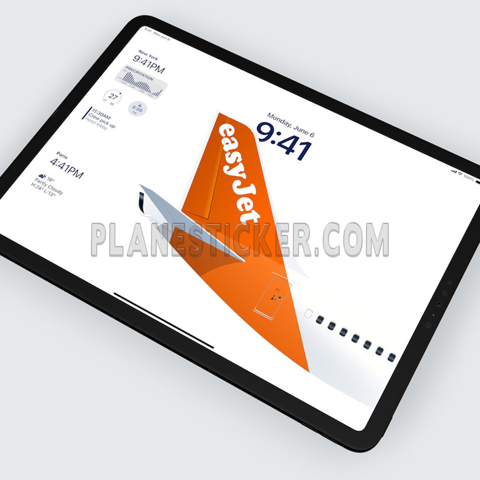 EasyJet iPhone / iPad Wallpaper – Plane Sticker
