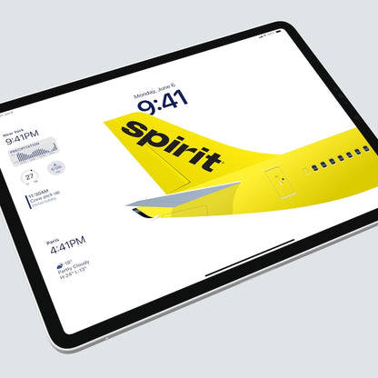 Spirit Airlines iPad Wallpaper