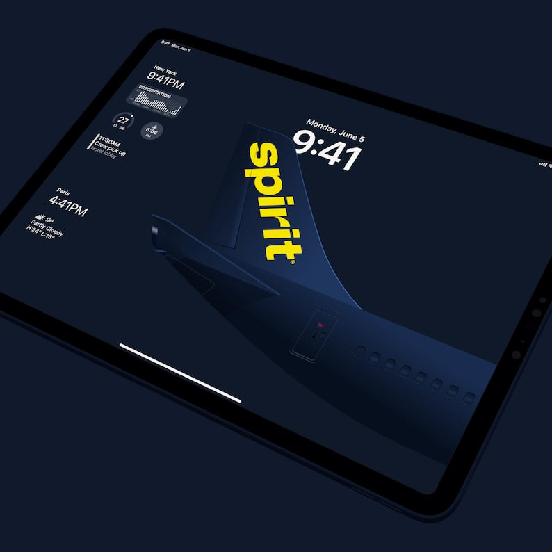 Spirit Airlines iPad Wallpaper