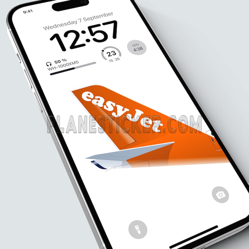 EasyJet iPhone / iPad Wallpaper – Plane Sticker