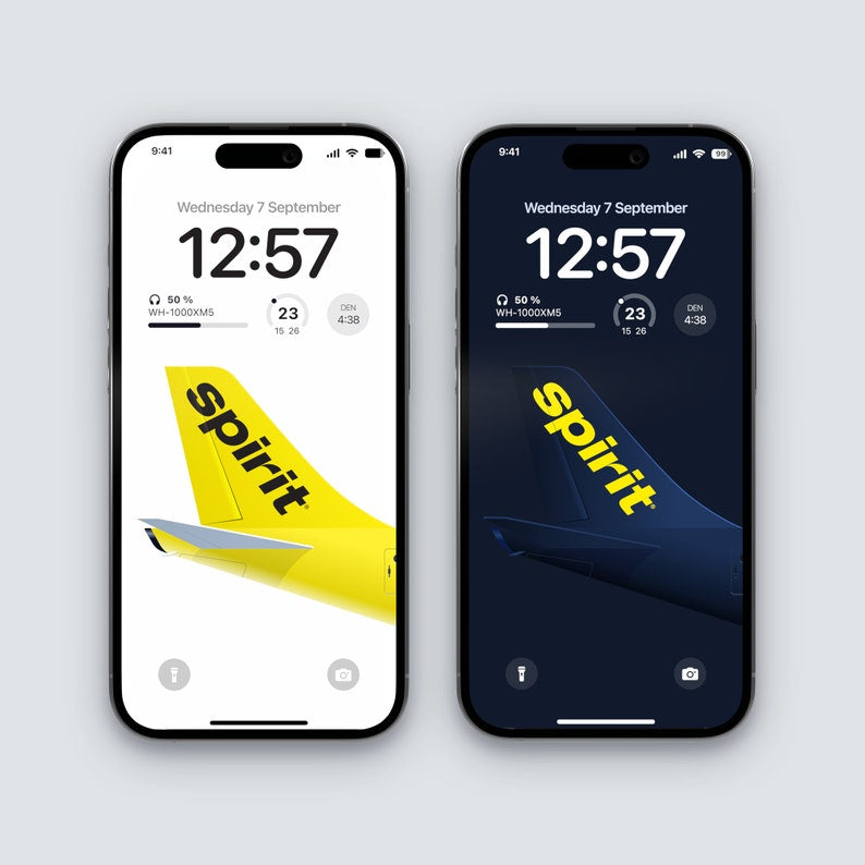 Spirit Airlines iPhone Wallpaper – Plane Sticker