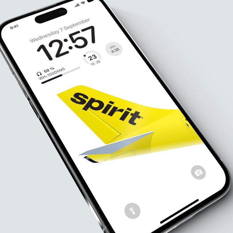Spirit Airlines iPhone Wallpaper – Plane Sticker