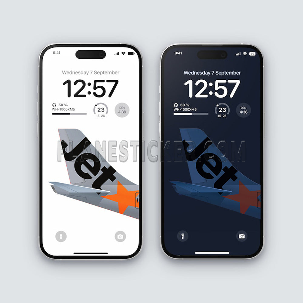 Jetstar iPhone Wallpaper – Plane Sticker