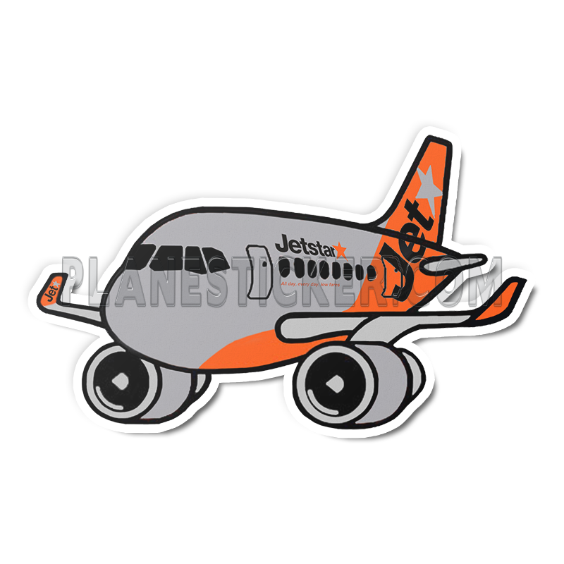 Jetstar Sticker Jetstar – Plane Sticker