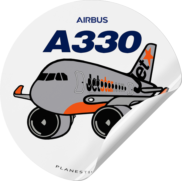 Jetstar Sticker Jetstar Airbus A330 – Plane Sticker