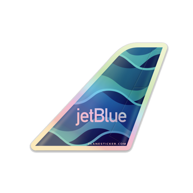 JetBlue Airways Tail Holographic – Plane Sticker