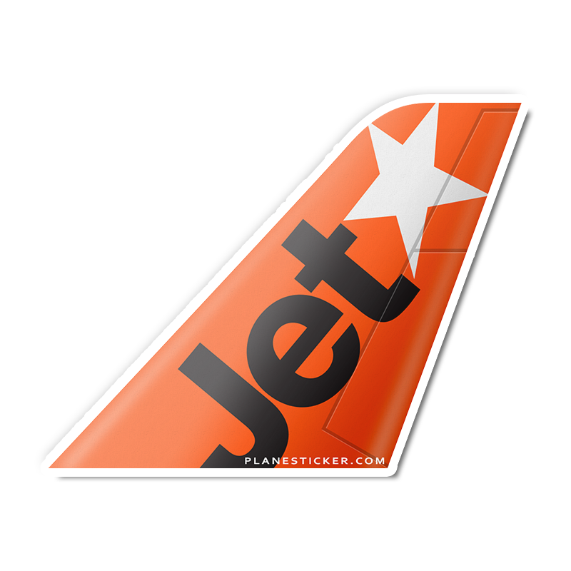 Jetstar Sticker Jetstar Tail – Plane Sticker