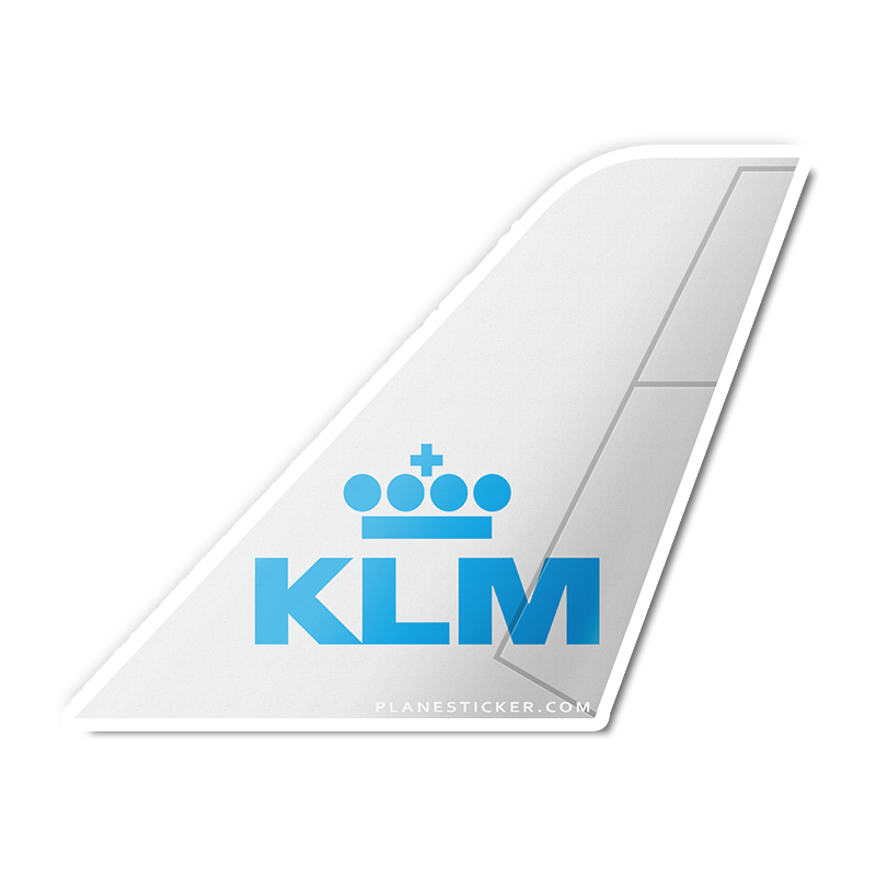 Klm Sticker KLM Tail – Plane Sticker