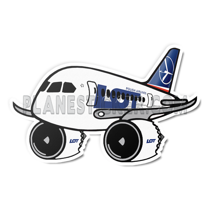 Lot plane sticker