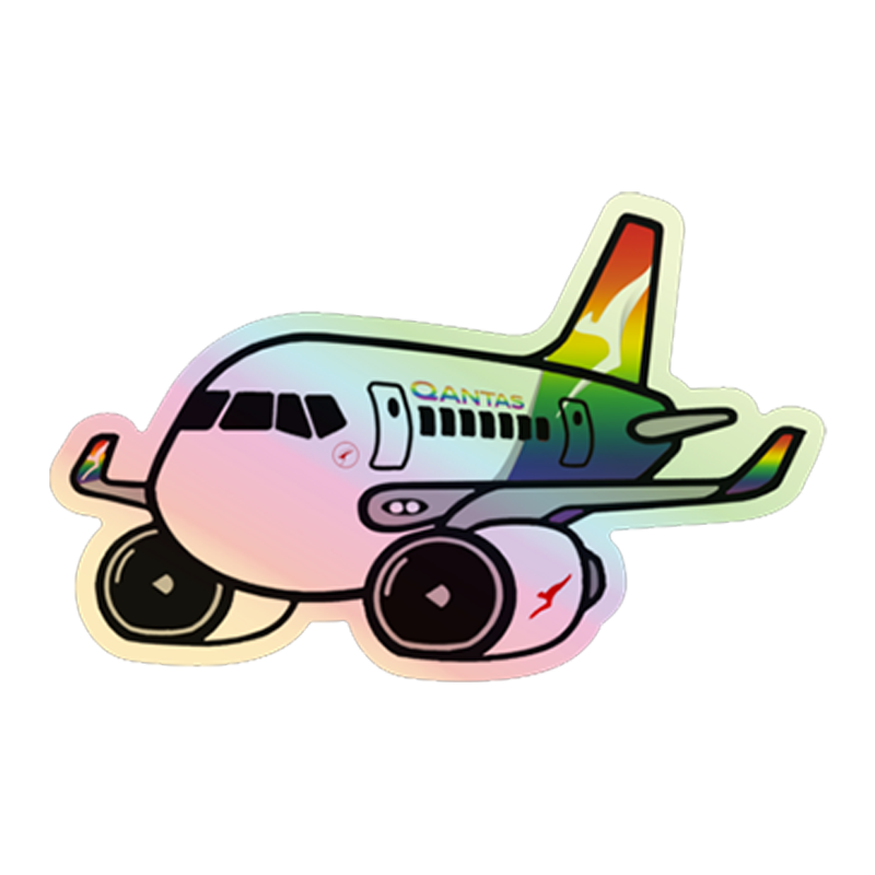 Plane Sticker Sprite Holographic Stickers – Plane Sticker