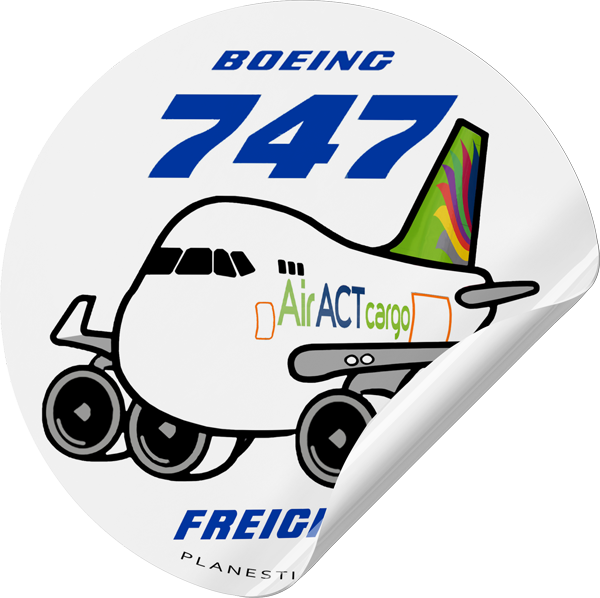 Air ACT Boeing 747F – Plane Sticker