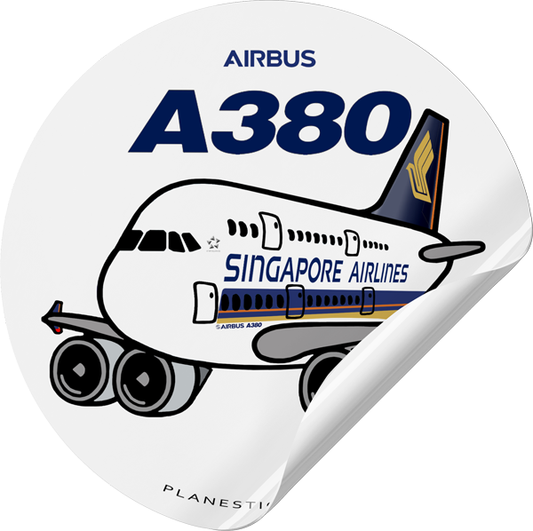 Singapore Airlines Airbus A380 – Plane Sticker