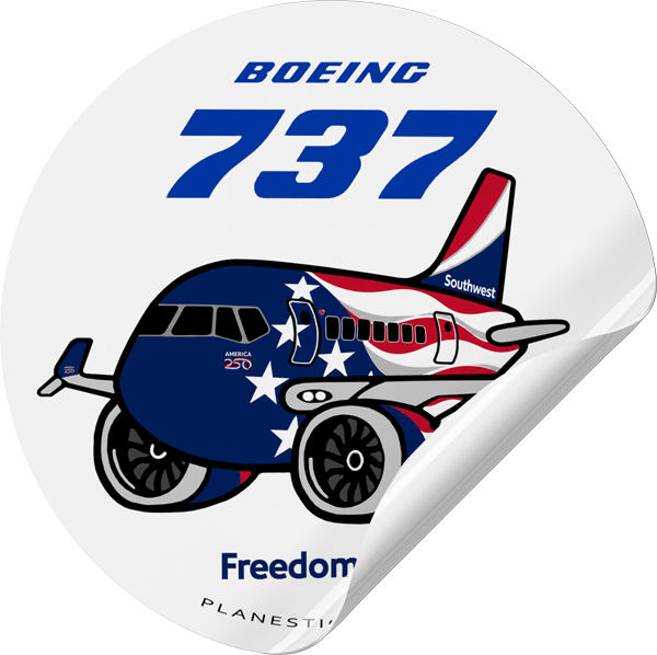 Southwest Boeing 737 MAX Freedom One 250