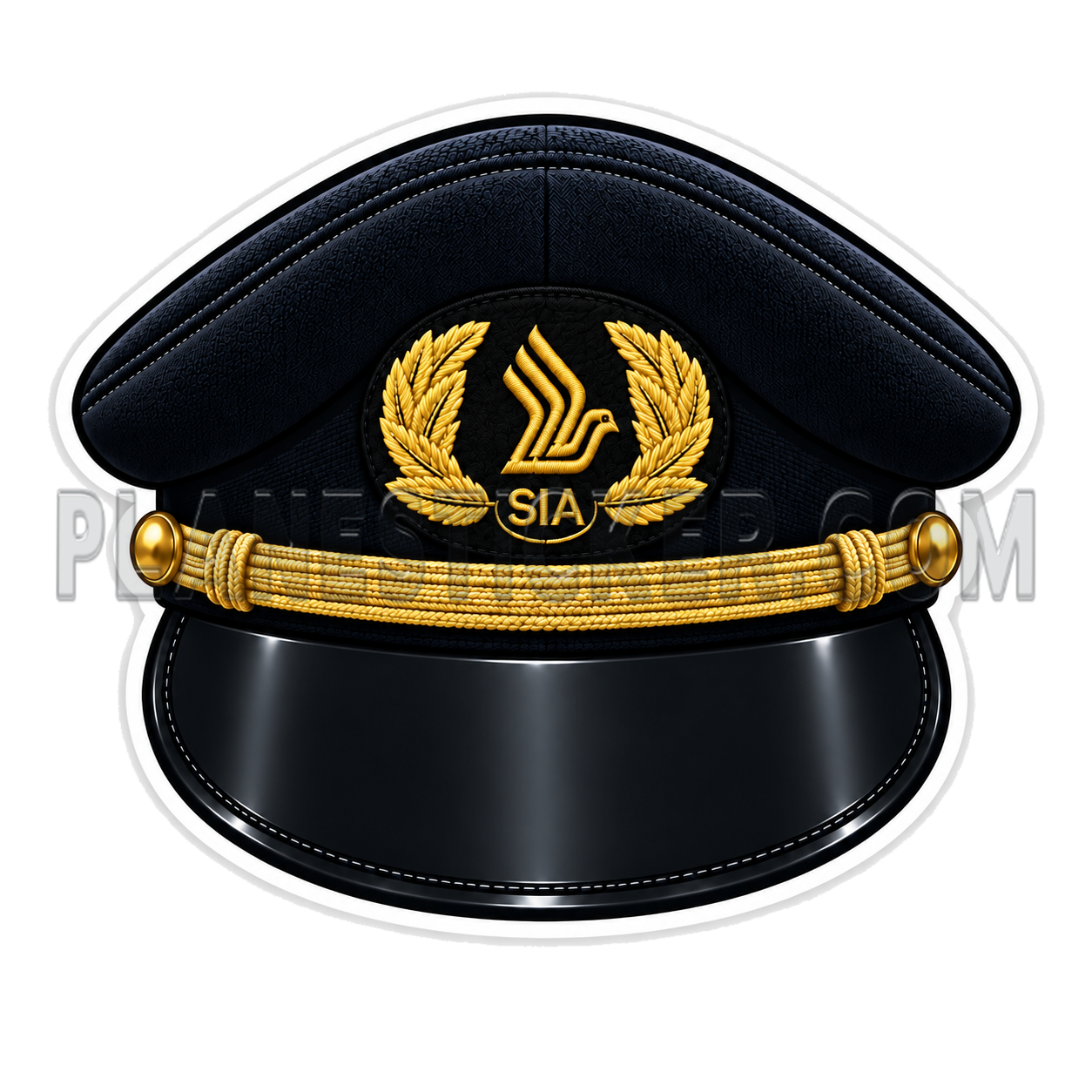 Singapore Airlines Pilot Hat First Officer – Plane Sticker