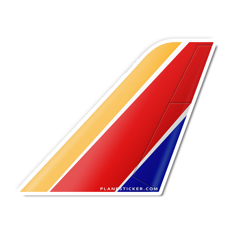 Southwest Tail – Plane Sticker