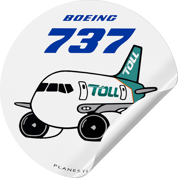 Tll Sticker TOLL Boeing 737 – Plane Sticker