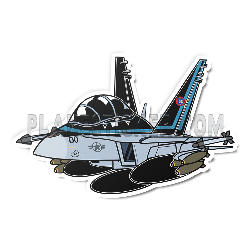 TOPGUN Boeing F-18 Super Hornet – Plane Sticker