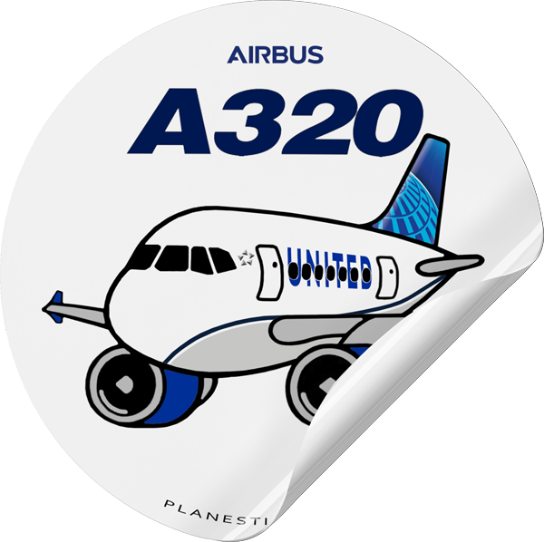 United Airbus A320 – Plane Sticker