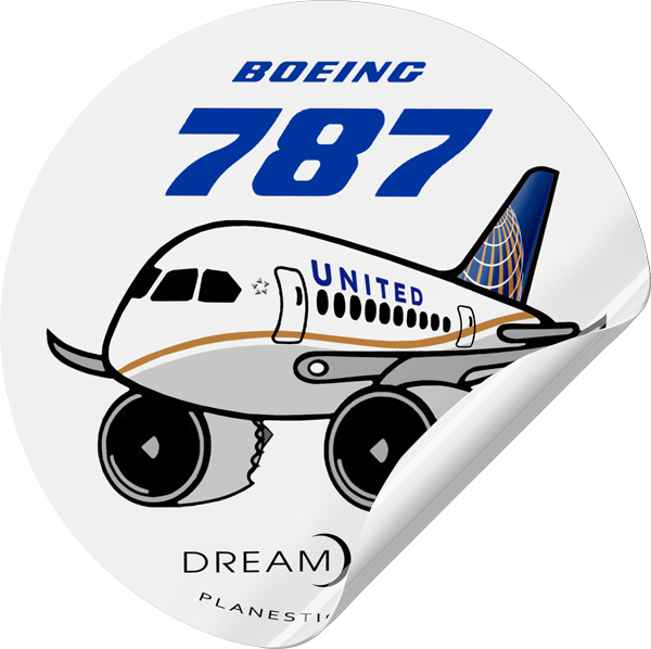 United Boeing 787 Golden Wave