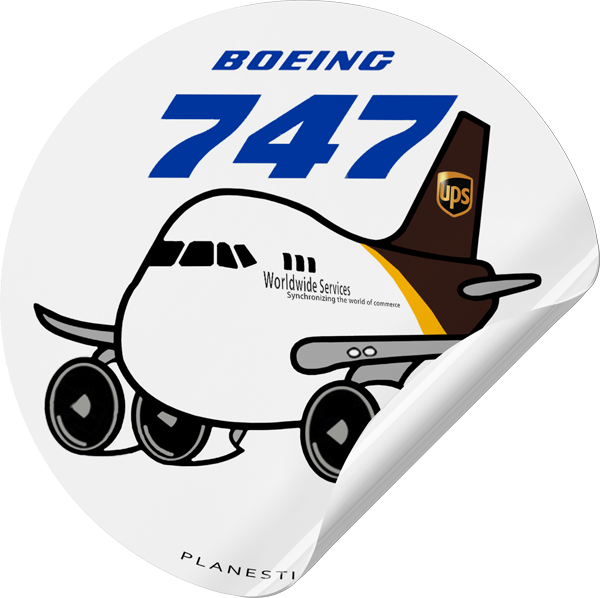 UPS Boeing 747-8F – Plane Sticker